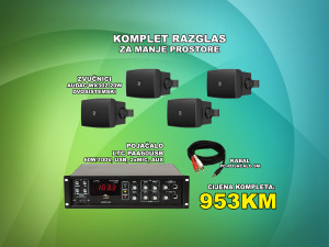 RAZGLAS  OZVUČENJE ZA MANJE PROSTORE 6