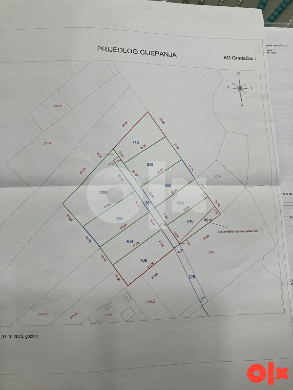 PLACEVI Zemljište 1/1 AKCIJA!! Gradačac 600m2 ! Građevinsko 2