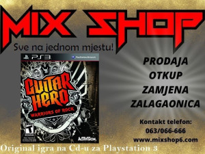 Original GUITAR HERO WARRIORS of ROCK za Sony Playstation 3 PS3