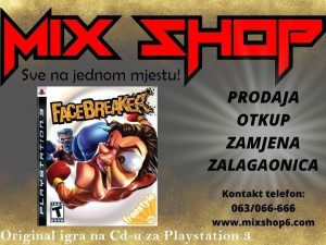Original Igra FACEBREAKER za Sony Playstation 3 PS3 Face Breaker