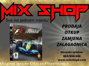 FORMULA 1 CHAMPIONSHIP EDITION za Sony Playstation 3 PS3 F1