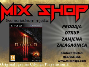Original Igra DIABLO 3 III za Sony Playstation 3 PS3