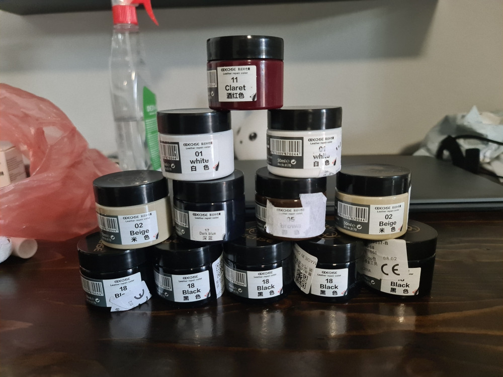Filer i farba za kožu volan namještaj 50ml 20ml za pukotine