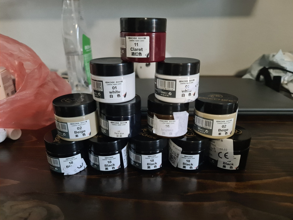 Filer i farba za kožu volan namještaj 50ml 20ml za pukotine