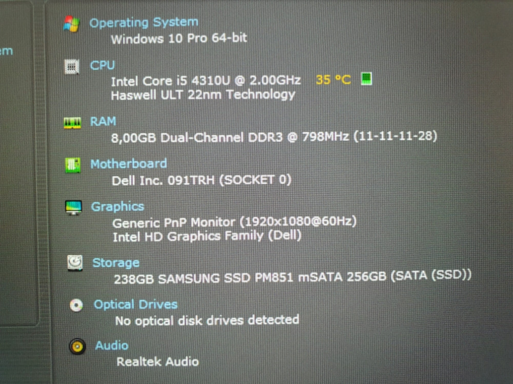Dell Latitude e7440/8GB Ram-a/256GB SSD