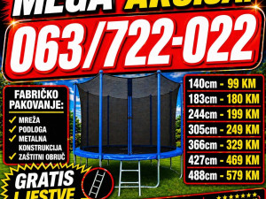 TRAMPOLINA GRATIS LJESTVE 063/722-022 TRAMBOLINA