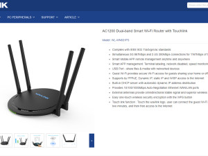 WAVLINK AC1200 Dual-band Smart Wi-Fi Router Touchlink