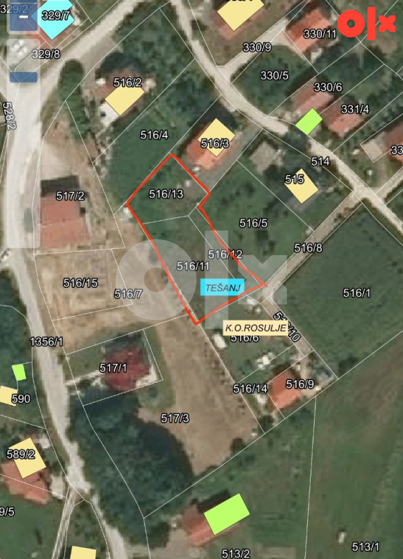 Zemljište-Plac, Tešanj, Jelah, Rosulje 2