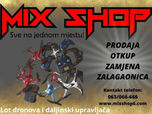 LOT 7 Dronova i 7 Daljinski upravljača GoolRC stanica rc 2.4G ts