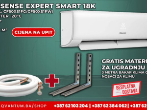 KLIMA HISENSE 18K EXPERT SMART -20 INVERTER DOSTAVA