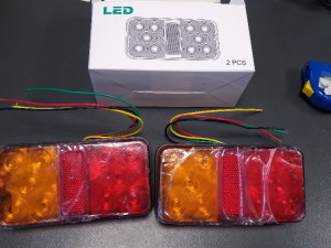 STOP LAMPA STOPKA LED 12V PRIKOLICA 14X7 cm