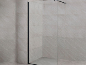 KABINA TUŠ 90x200 cm CRNI MAT PROFIL "POD DETALJNO"