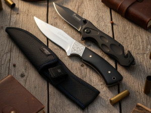 Boker cakija + lovački noz columbia SET lov ribolov 1+1