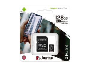 Kingston Micro SD 128GB + ADP 100Mb/s