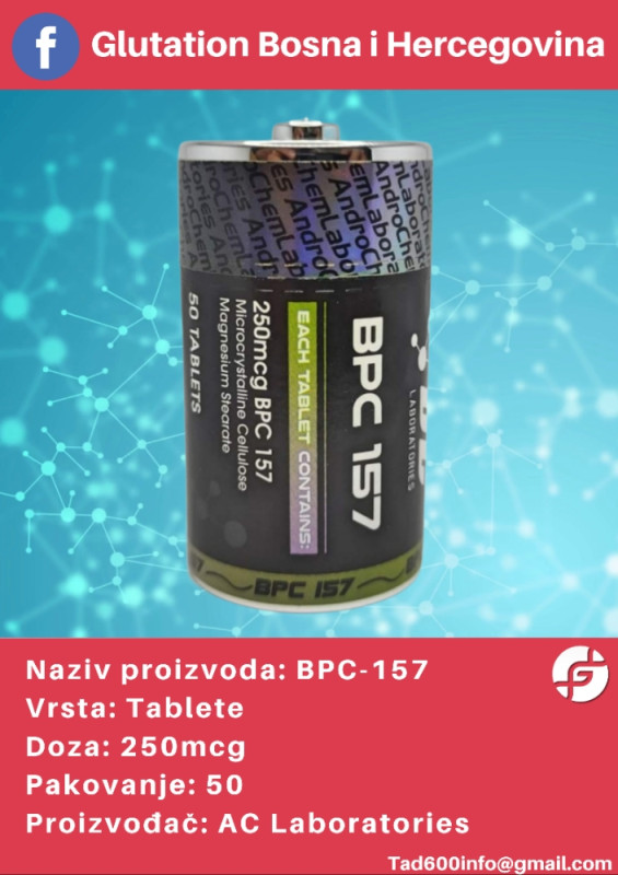 BPC-157 250mcg 50 TABLETA AndroChem Velika Britanija - Suplementi/preparati  - OLX.ba