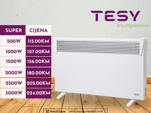 TESY Konvektor električni norveški radijator od 500W do 2500W