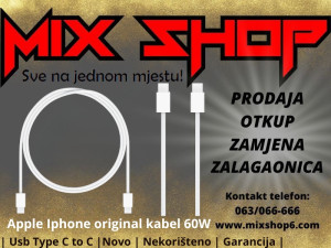 USB Type C 60W Apple Iphone kabal 17 16 15 14 Pro Max Air punjač