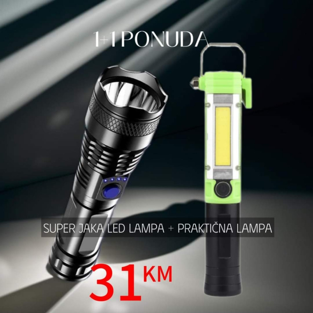 Rucna lampa 1+1 gratis