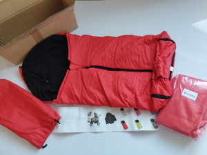 Univerzalna zimska vreća za dječja kolica, za bebe, crvena