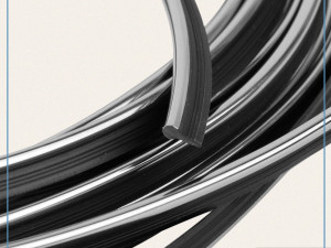 Ukrasni keder PVC 9mm Chrom