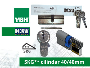 Cilindar 40mm/40mm SKG** sigurnosni