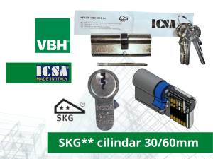 Cilindar 30mm/60mm SKG** sigurnosni