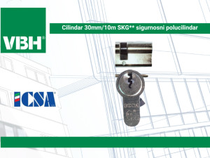 Cilindar 30mm/10m SKG** sigurnosni polucilindar