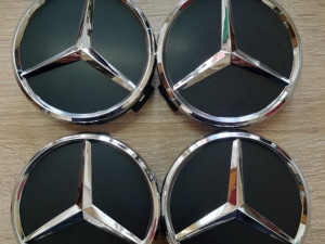 Cepovi za felge - Mercedes 75.mm. Crni
