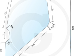 STAKLO VRATA FIAT FIATAGRI WINNER F SERIE L/D