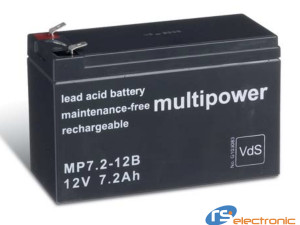 Akumulatorska olovna baterija 12V 7,2AH MULTIPOWER MP7,2-12