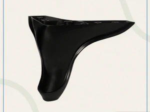 Noga/Nogica za namještaj Junus H-10 Crna