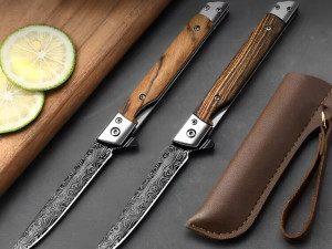 Demascus noz lovacki noz ribarska cakija noz lov + fotrola