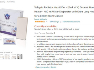 Set 4 keramička radijator ovlaživača zraka, humidifier