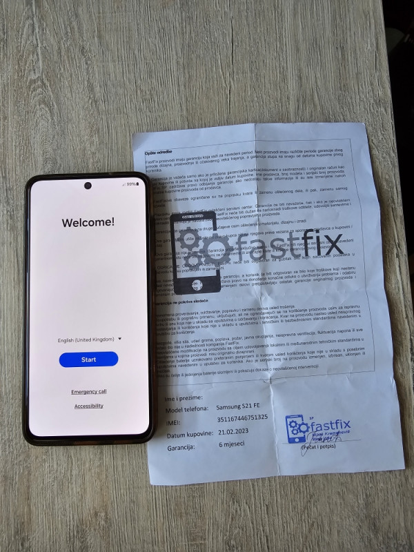 SAMSUNG GALAXY S21 FE 5G 6/128GB (STANJE NOVO)