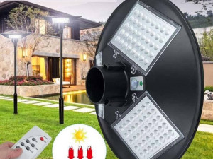 Ulična solarna lampa 120 W okrugla