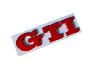Natpis naljepnica GTI crvena