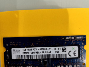 Ram memorija za laptop 4GB PC3L