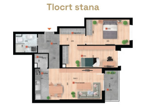 Uskoro useljiv stan 64m2 iza Poljoprivredne škole Budžak