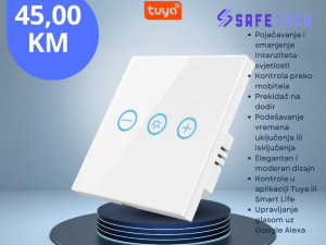 Pametni dimer prekidač za prigušenje svjetla TUYA WIFI