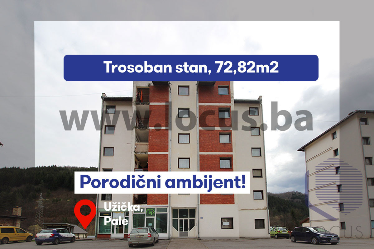 LOCUS prodaje: Trosoban stan, Pale