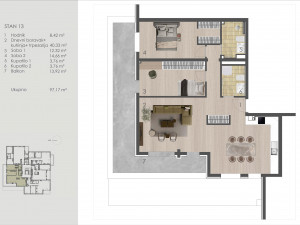 MY SPACE/ Stan/ Breka/ NOVOGRADNJA PALAZZO/ 97m2 photo 2