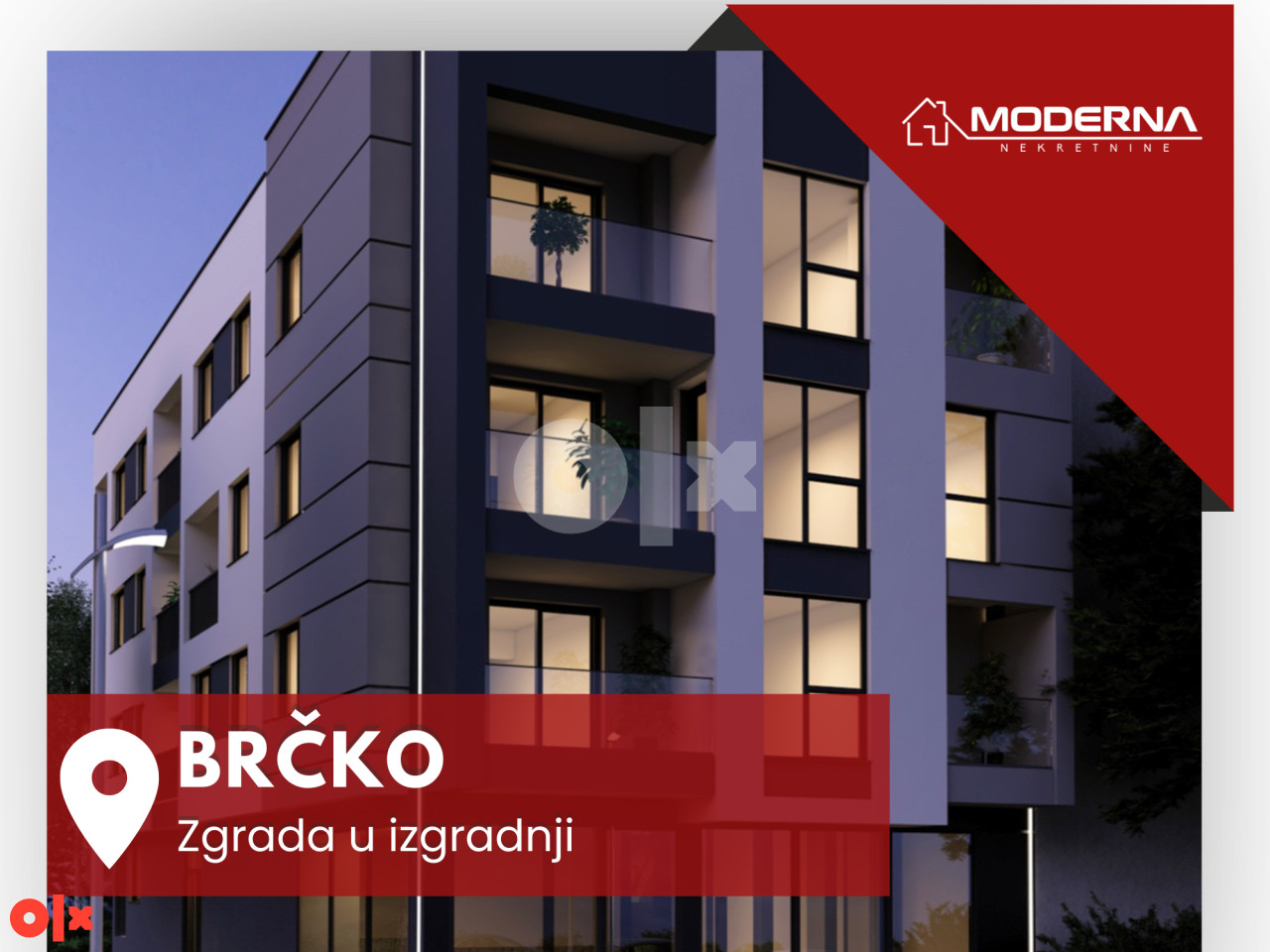 MODERNA Prodaje : Stan u izgradnji, 59m2 i garaža, Brčko