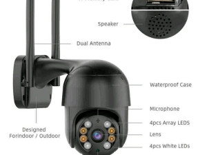 WiFi kamera crna Yoosee vodootporna FullHD Video nadzor