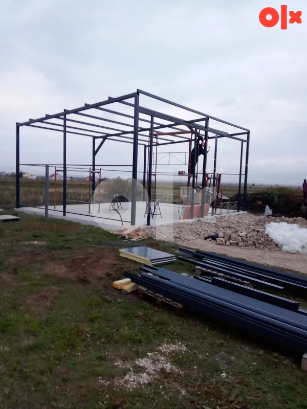 MONTAŽNE HALE METALNE KONSTRUKCIJE NADSTREŠNICE GARAŽE 16