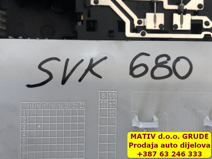 Svjetlo u kabini VW Golf 7 2014 5G0868837 5G0867591C
