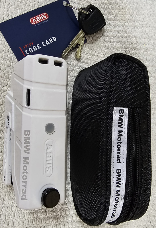 Orig BMW GS Abus GRANIT XPlus 8077 Disk Lock Alarm - Zaštita i 