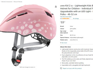 UVEX kid 2 cc biciklo kaciga za djevojčice 46-52cm