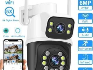 KAMERA WIFI PTZ DUPLA ICSEE KAMERA SA DVIJE KAMERE