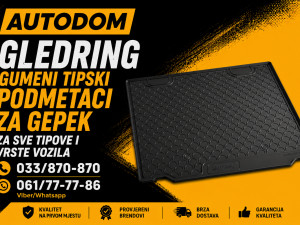 GLEDRING gumeni podmetači za gepek za sve tipove vozila AUTODOM