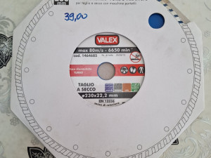 REZNA PLOČA ITALIJA 230mm x 22,2mm BETON GRANIT MERMER KERAMIKU